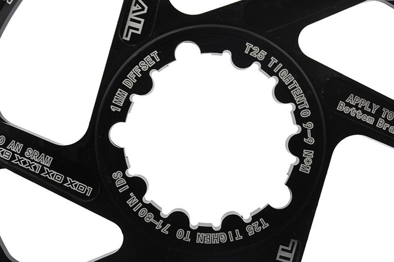 MTBGXPbicycleCranksetfixedgearCrank34T36T38T40TChainringsChainwheeforsramgxxx1X1x9gxppedivela1mm-32851685584