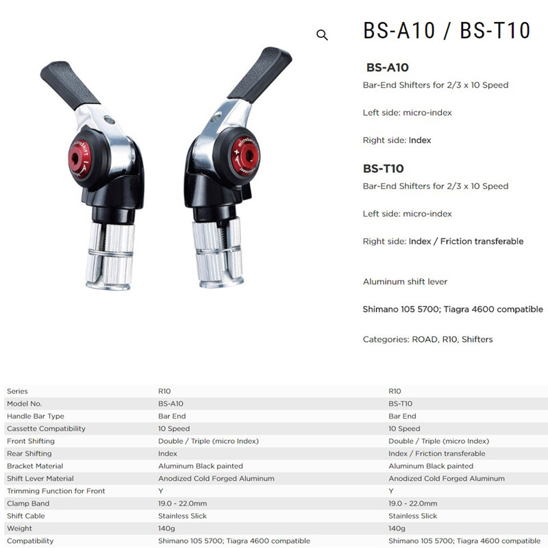 MicroshiftTtBarEndShifterMtbShiftersRacefietsShiftFiets91011SpeedCompatibelVoorShimanoFietsShifter-1005001354375701