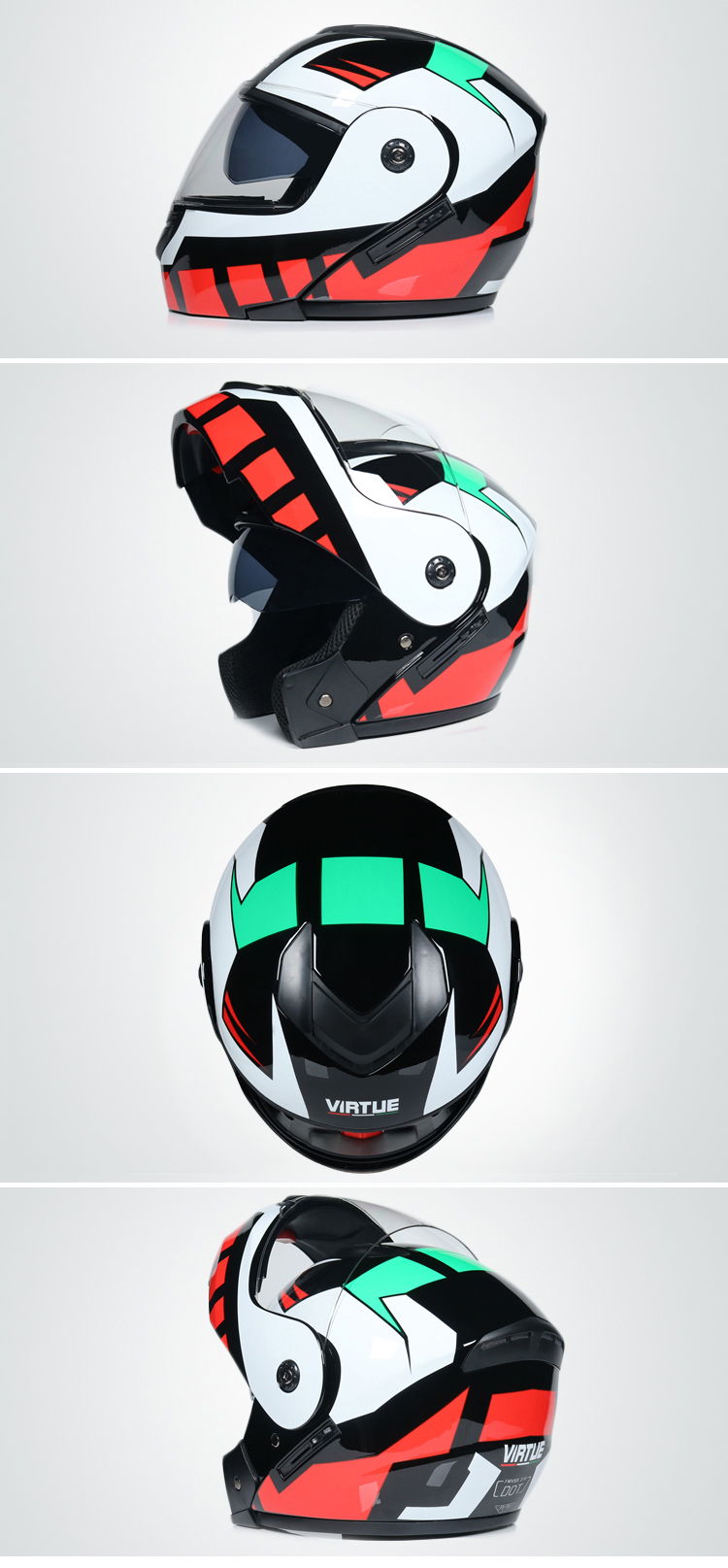 MotorhelmenHogeKwaliteitFlipUpHelmAbsFullFaceMotorhelmenRacingHelmDotGoedgekeurd-1005001338039686