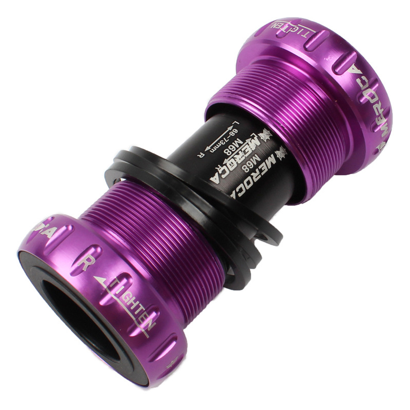 MountainBikeBottomBracketAluminumAxisIntegratedHollowBBSteelBearingBicycleThreadedScrew-inCenterAxle-4000262416258