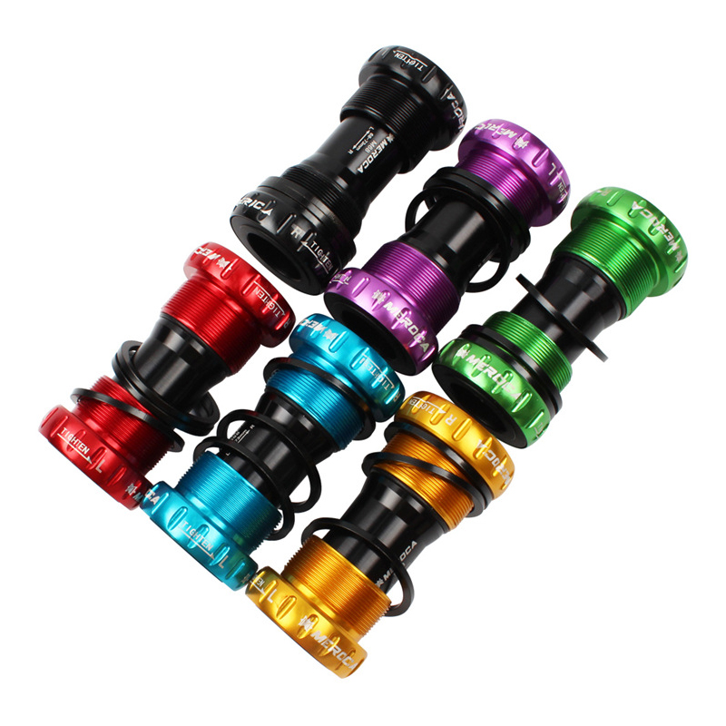 MountainBikeBottomBracketAluminumAxisIntegratedHollowBBSteelBearingBicycleThreadedScrew-inCenterAxle-4000262416258