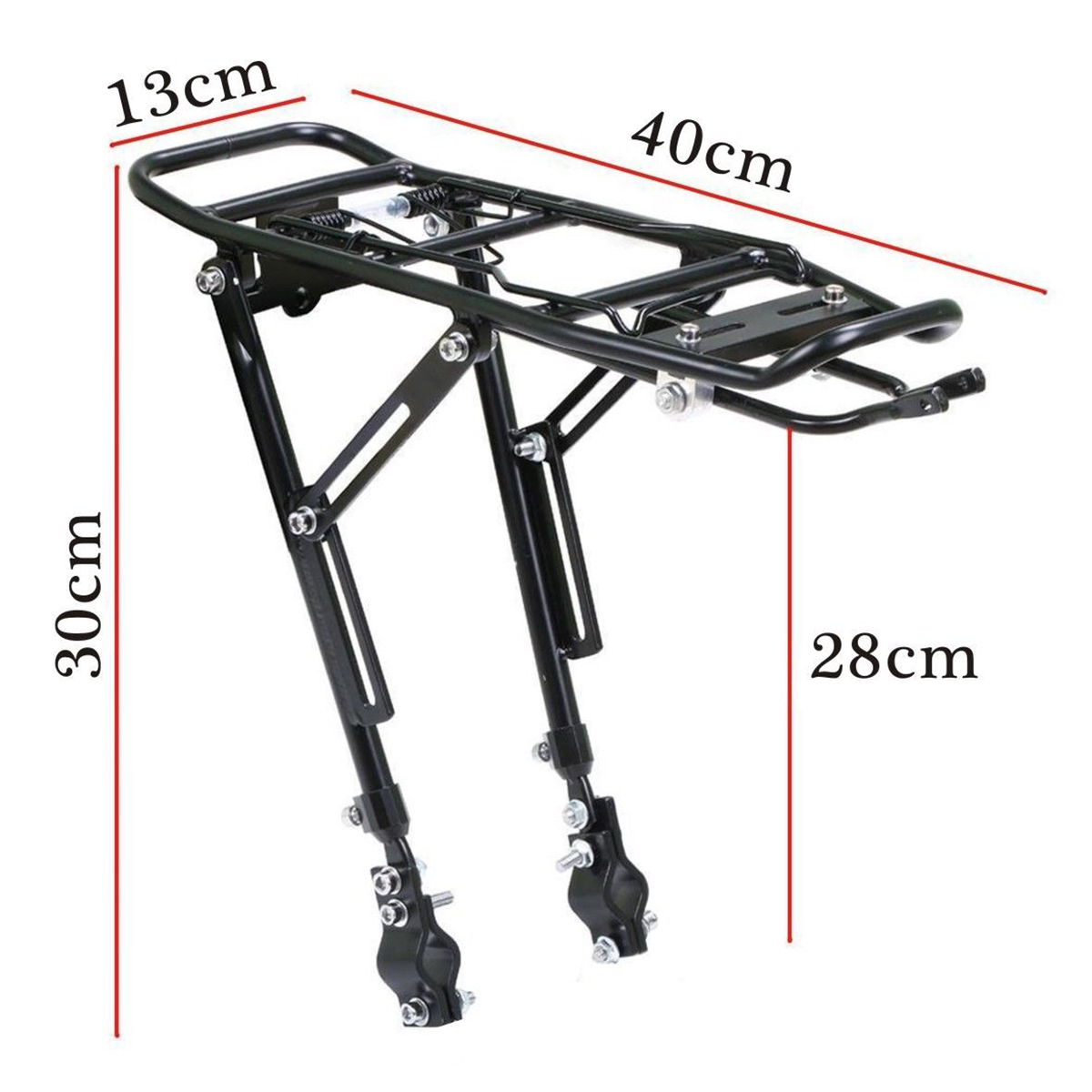 MountainbikeZwartAluminiumFietsRekkenAlloyRearFietsFietstasRackCarrierTasBagageCyclus24-29Inch-4001293952206
