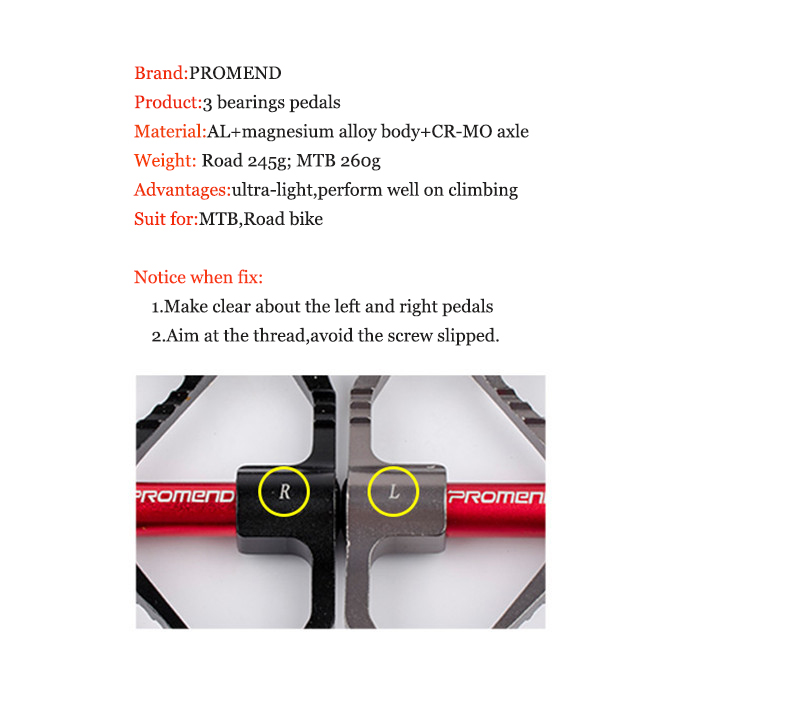 MtbMountainRoadFietsPedaalAntislipUltralichteAluminium3KogellagerFietsenPedalenFietspedaal-4001365344003