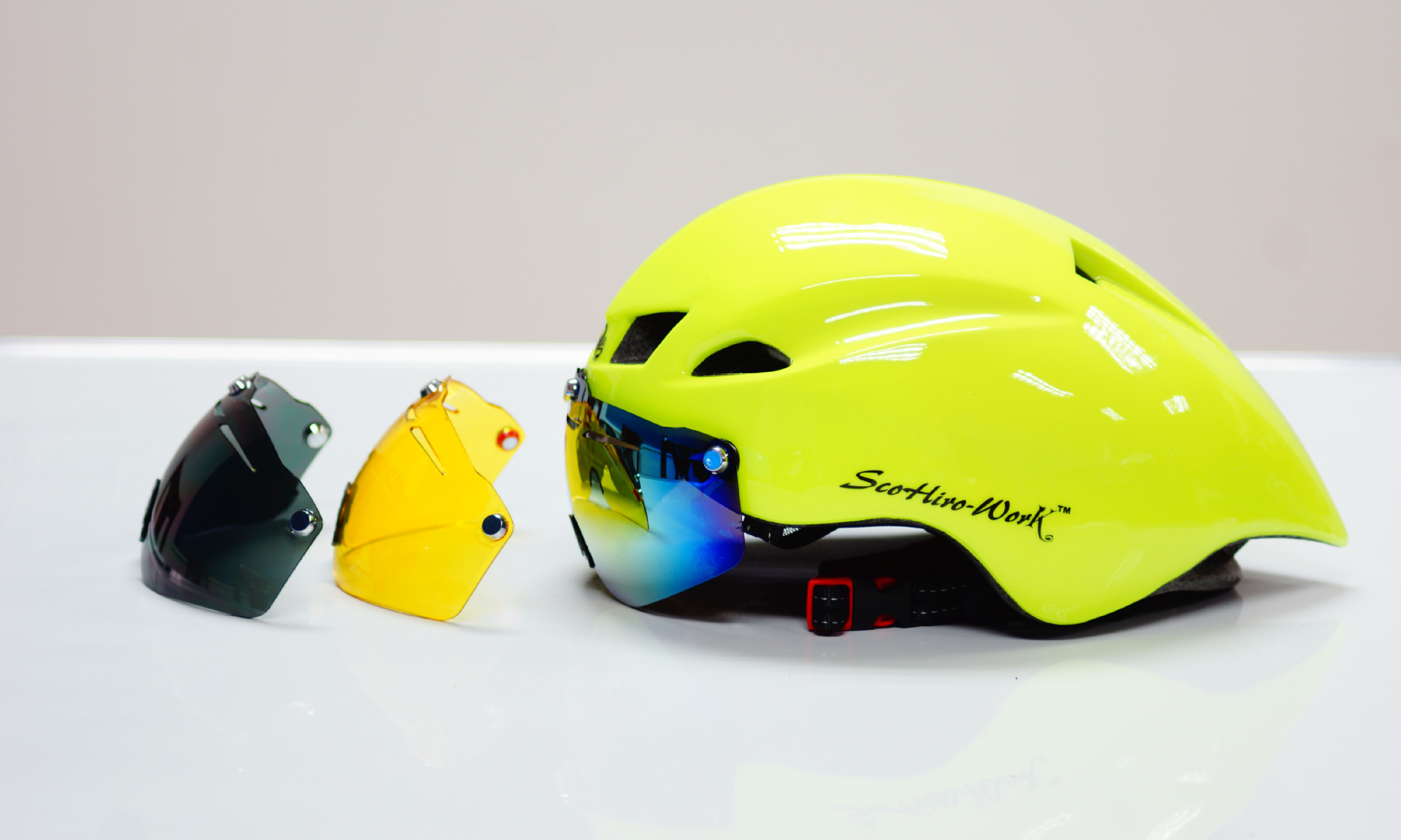 NieuweFietsHelmMetBril4KleurenUltralightMtbRacefietsHelm57-61CmVolwassenenGogglesesCascoCiclismozwar-1005001337818401