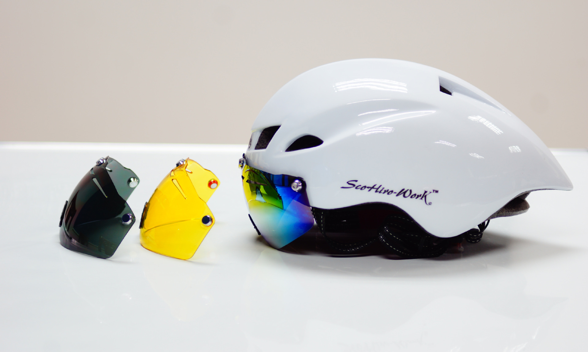 NieuweFietsHelmMetBril4KleurenUltralightMtbRacefietsHelm57-61CmVolwassenenGogglesesCascoCiclismozwar-1005001337818401