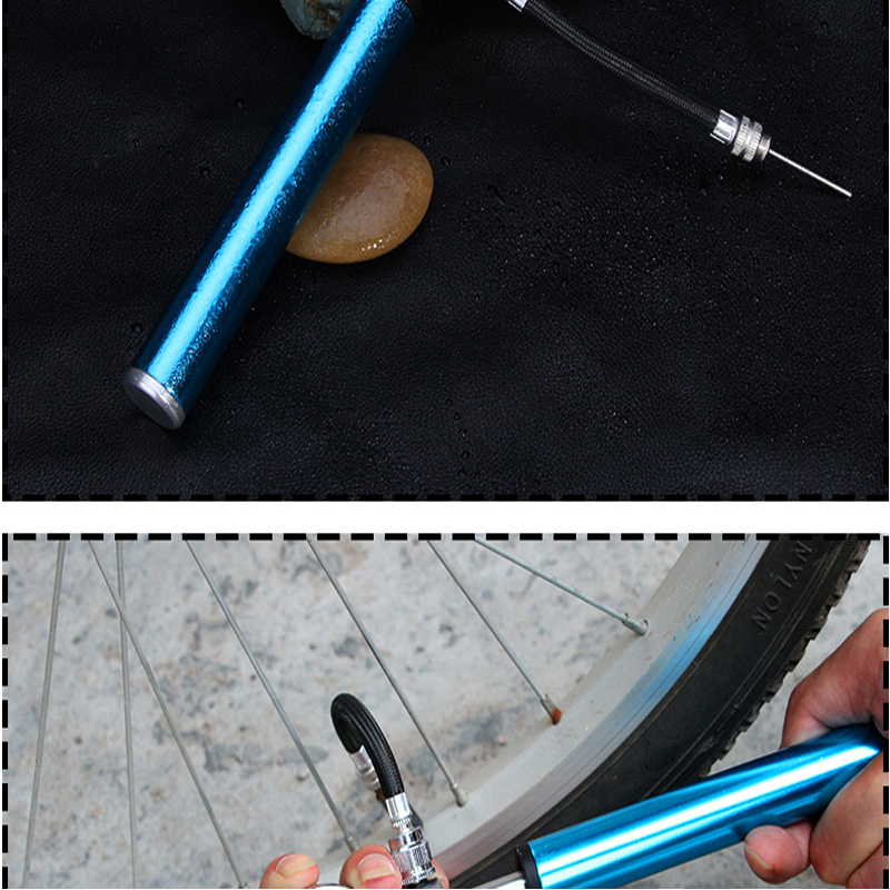 NieuwsteMiniFietsPompMetStandaardDruk88PsiDraagbareHandFietsenPompMtbBandFietsPompFietspomp-4001313723033