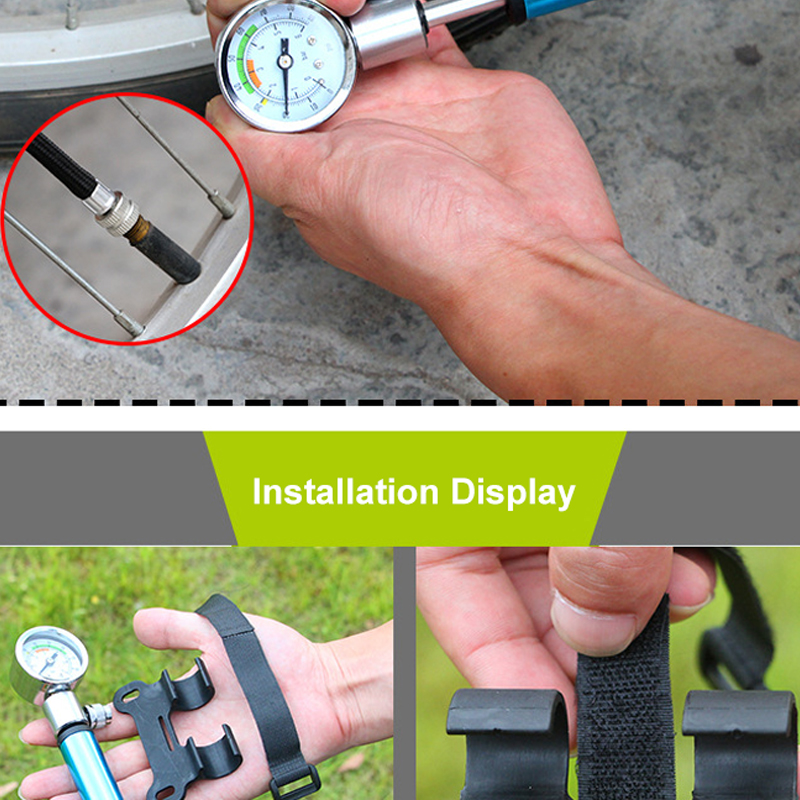 NieuwsteMiniFietsPompMetStandaardDruk88PsiDraagbareHandFietsenPompMtbBandFietsPompFietspomp-4001313723033