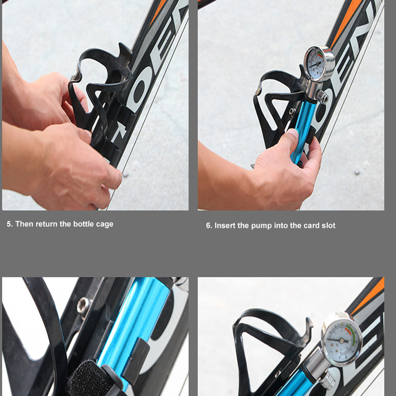 NieuwsteMiniFietsPompMetStandaardDruk88PsiDraagbareHandFietsenPompMtbBandFietsPompFietspomp-4001313723033