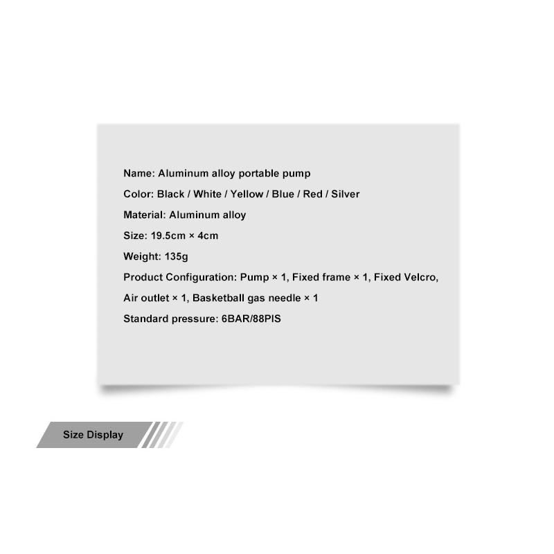 NieuwsteMiniFietsPompMetStandaardDruk88PsiDraagbareHandFietsenPompMtbBandFietsPompFietspomp-4001313723033