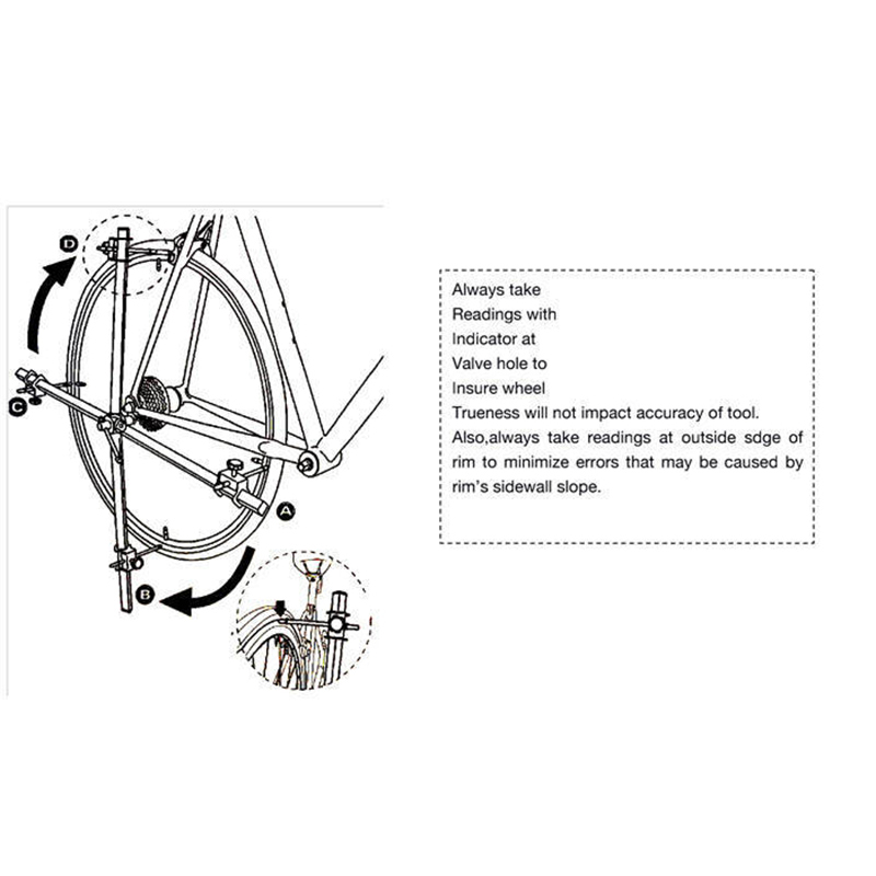 ProfessioneleFietsGearRackAlignerGebruiktVoorMtbEnRacefietsWielUitlijningMetingTool-4001242412664