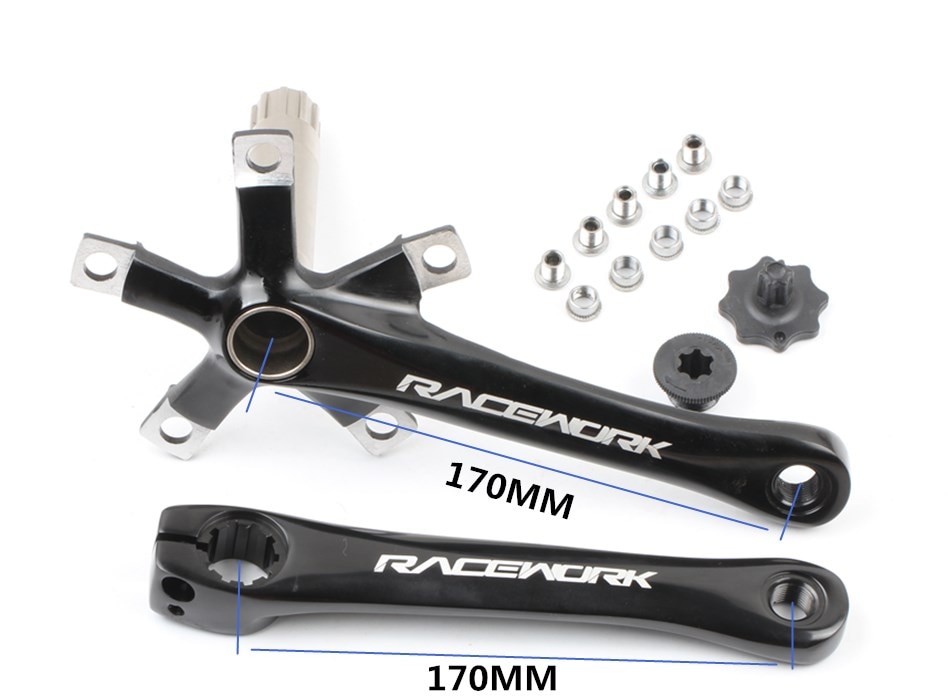 RACEWORKROADCrankset170MM110BCDChainringCrown34T50TAluminumalloySteelwithbottomBracket-4000319199107
