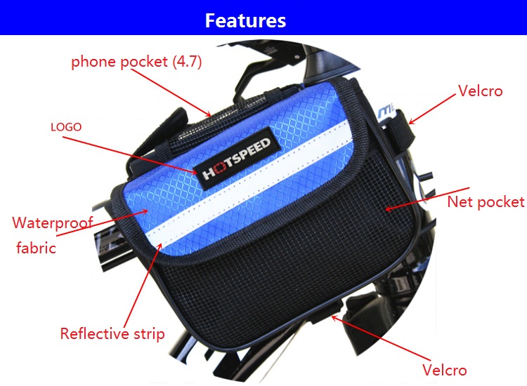 RidingCyclingBagWaterResistantCyclingBikeTopTubeBagBicycleFrontFramePannierPouchCarrier2018-32916748184