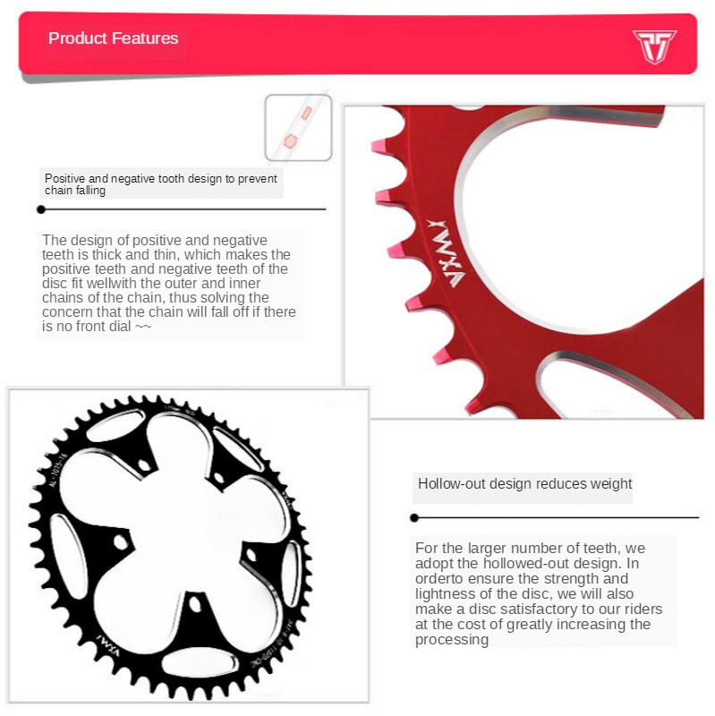 RoadFietsTandwiel110BcdCrank50T52T54T56T58T60TKettingwielCranksteltandplaatUltralightFietsonderdelen-1005001298149258