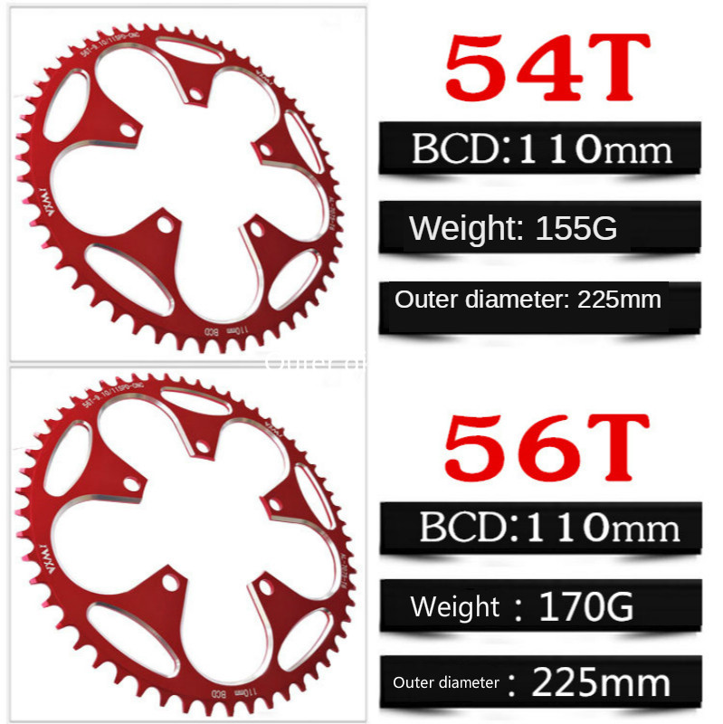 RoadFietsTandwiel110BcdCrank50T52T54T56T58T60TKettingwielCranksteltandplaatUltralightFietsonderdelen-1005001298149258