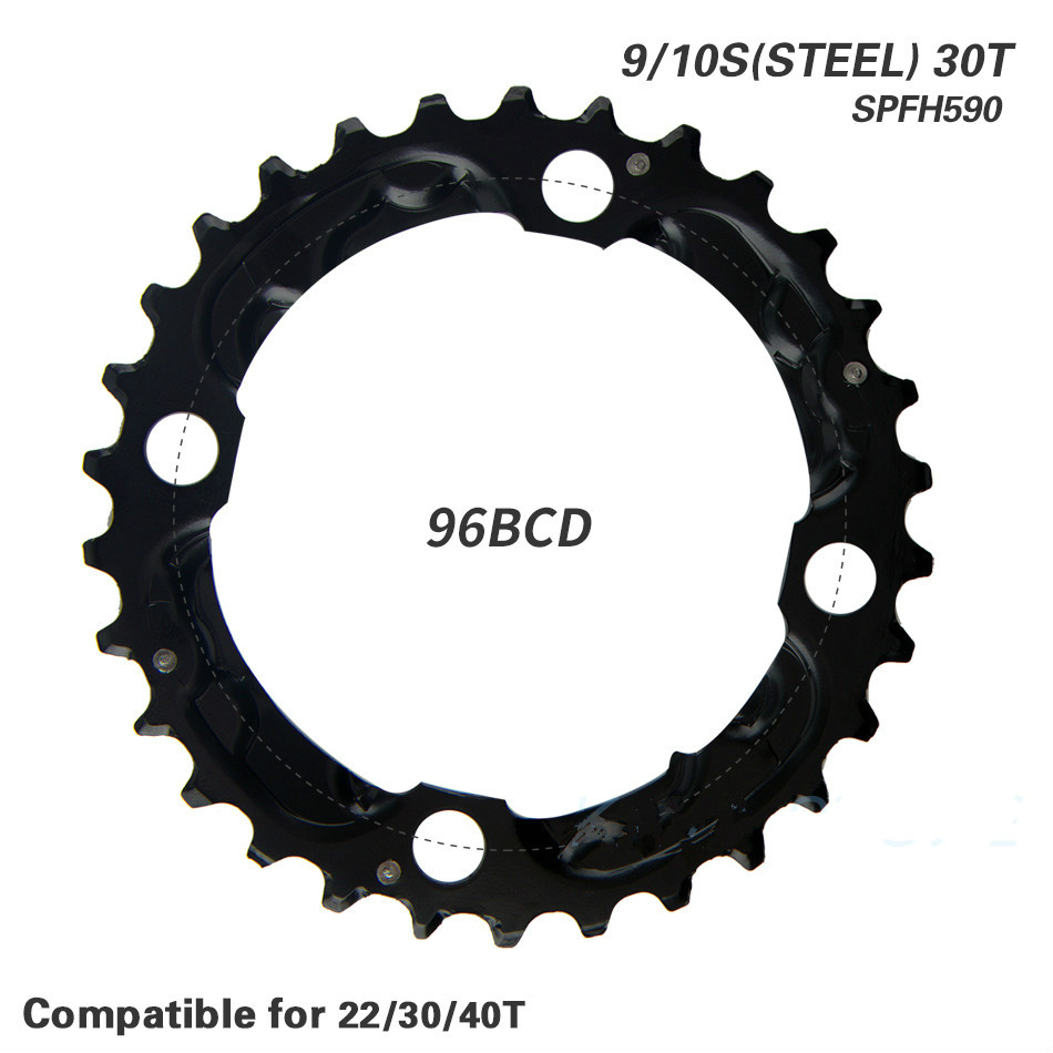 RondeKettingblad6496104BCDMountainbikeKettingwiel22243032404244TCrankstelStaalAlLegeringTandplaatOnd-1005001298250475