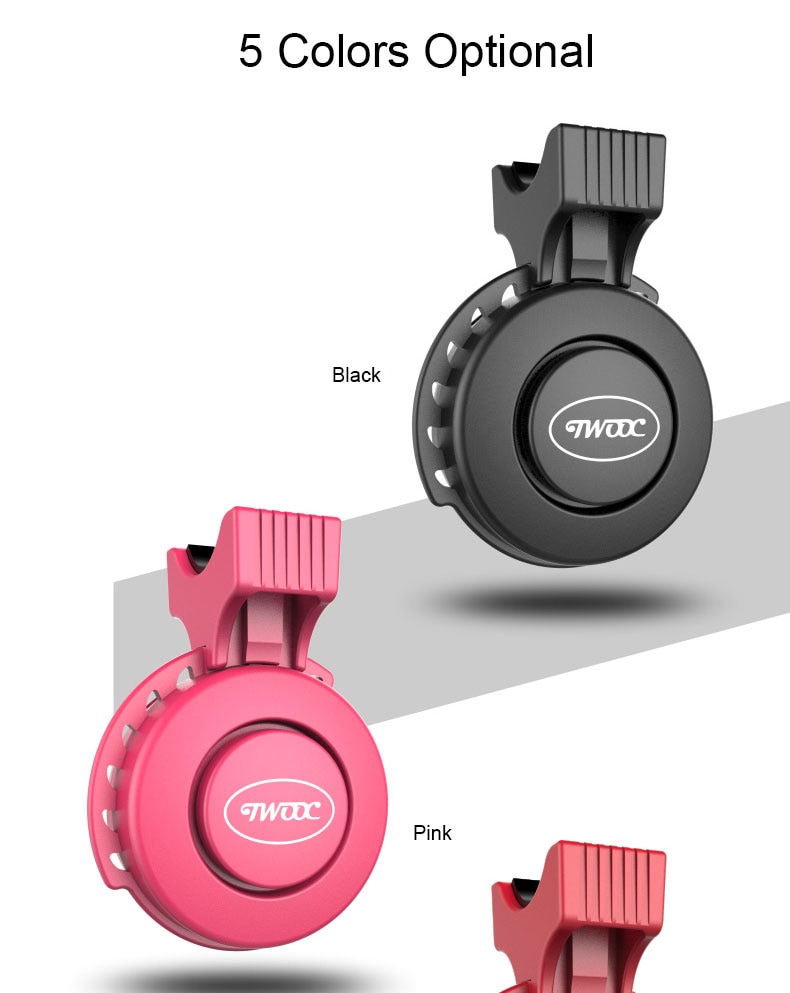 TWOOCRechargeable120dbCycleBellElectronicHornSafetyTrumpetUSBChargeBicycleSirenAudioWarningAlarm-32893539509