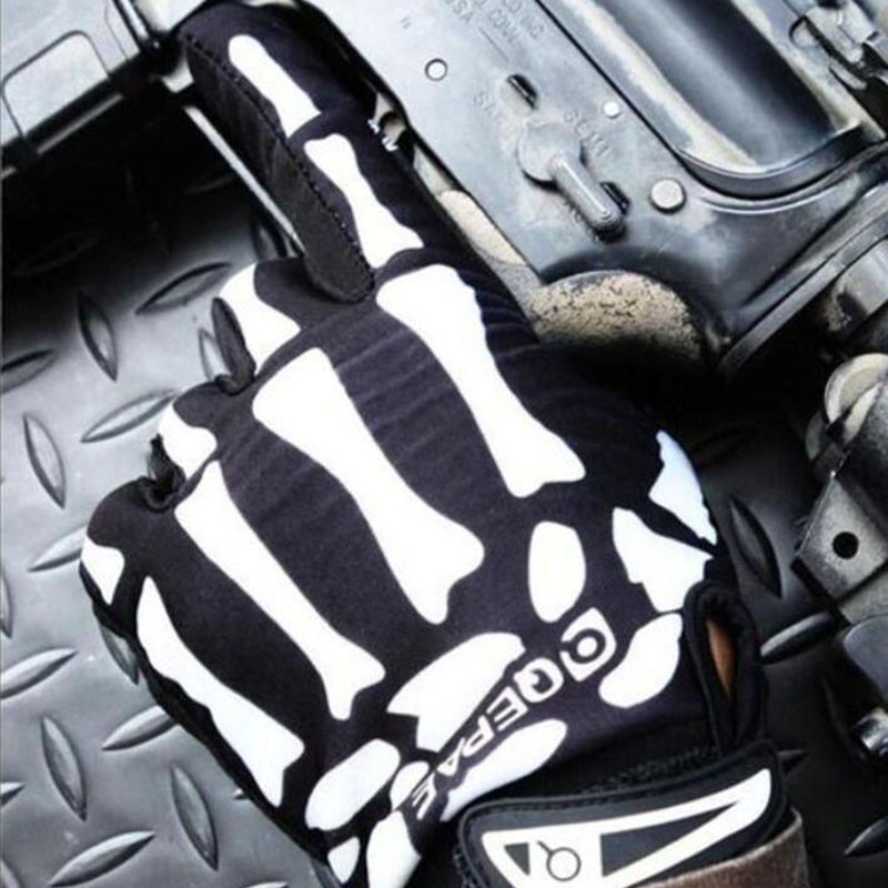 VolledigeFingerSkullHandschoenenSkeletPatroonFietsFietsenMotorcycleMotorbikeRacingRijdenHandschoenen-1005001446831782