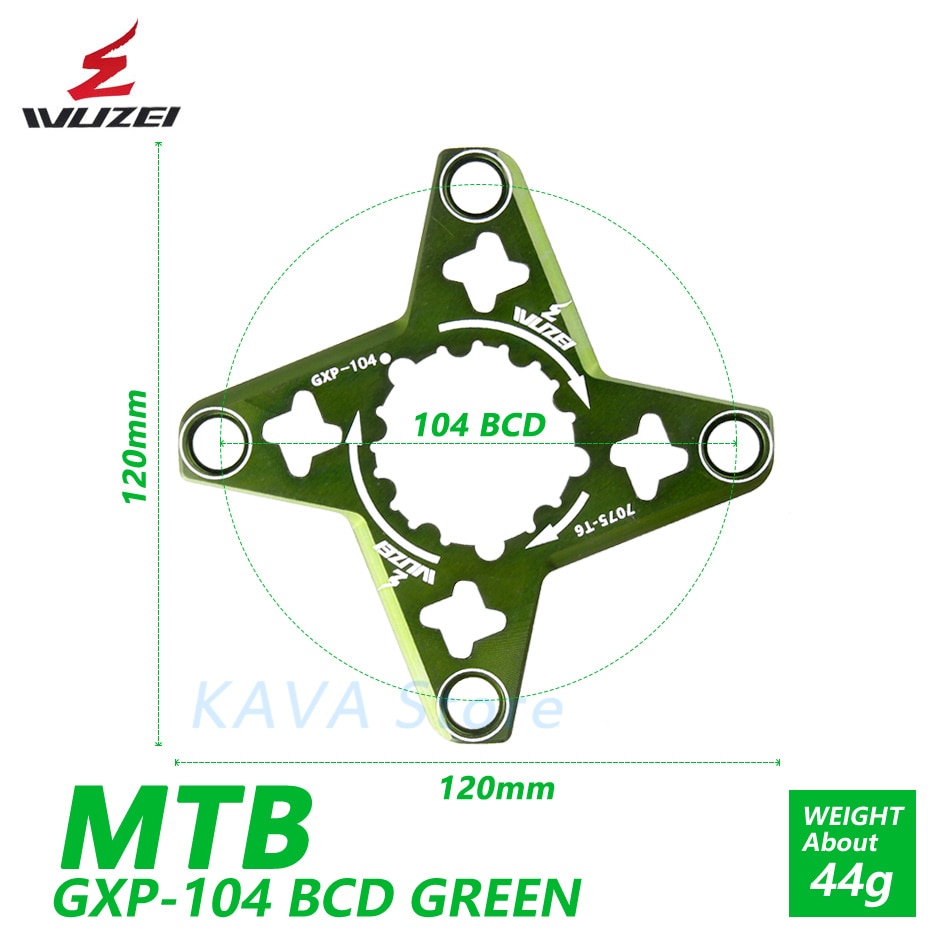 WUZEIMTBmountainbikecrankadapterGXPtoBCD104mmspiderAdapterForSRAMXX1X0X9CrankConvertProtector1xSyste-32990453194