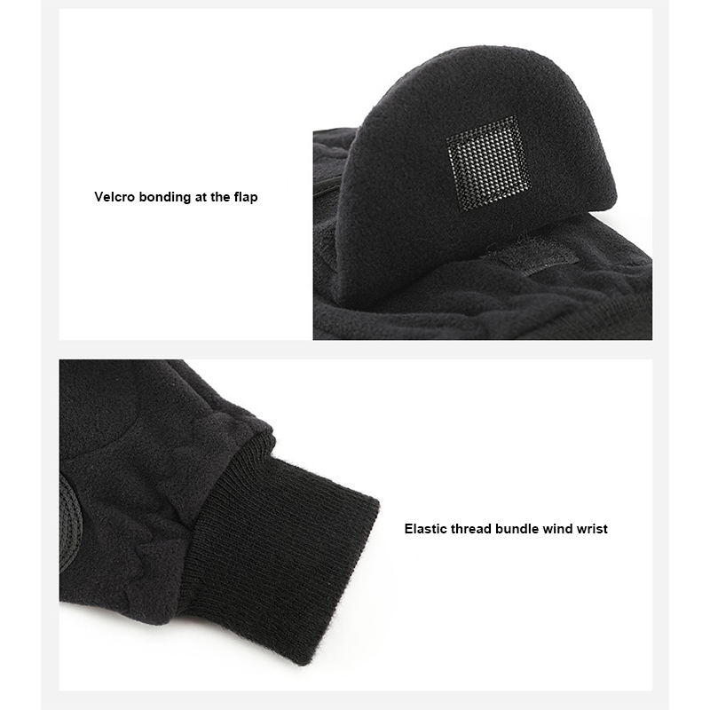 WinterFleeceWarmFietsHandschoenenMannenFlipBagVerwijstNaarPlusFluwelenVerdikkingOutdoorVingertoppenT-1005001369797135