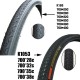 Catazer 700*28C 700*25C 32C 35C 700*40C 30 TPI 193 1053 Road Bike Bicycle Tire for Fixed Gear Road Bicycle Cruiser Bike