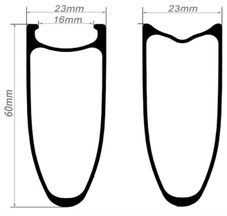 700c 60x23mm Bicycle Carbon Rim 700c 60x23mm bicycle carbon rim